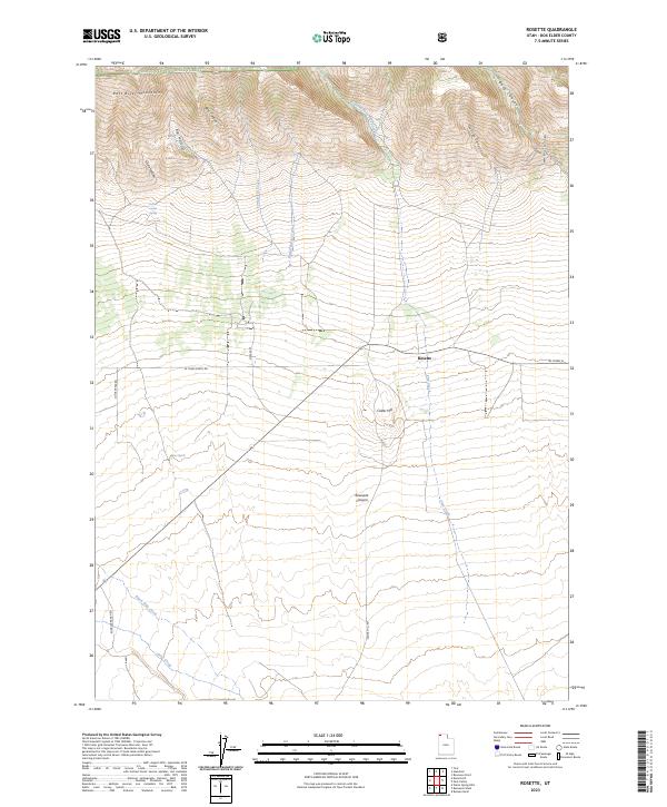 US Topo 7.5-minute map for Rosette UT