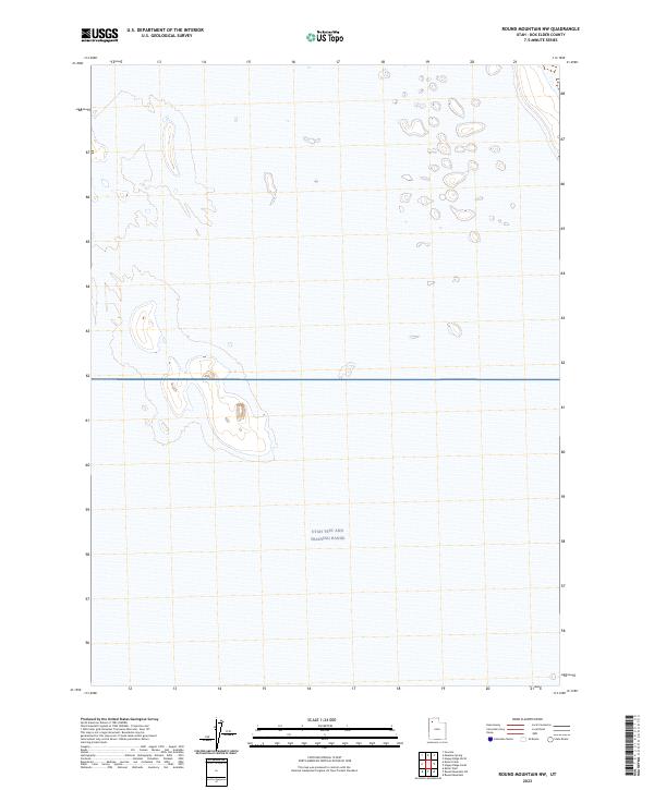 US Topo 7.5-minute map for Round Mountain NW UT