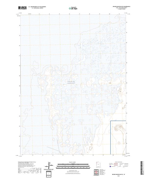 US Topo 7.5-minute map for Round Mountain SW UT