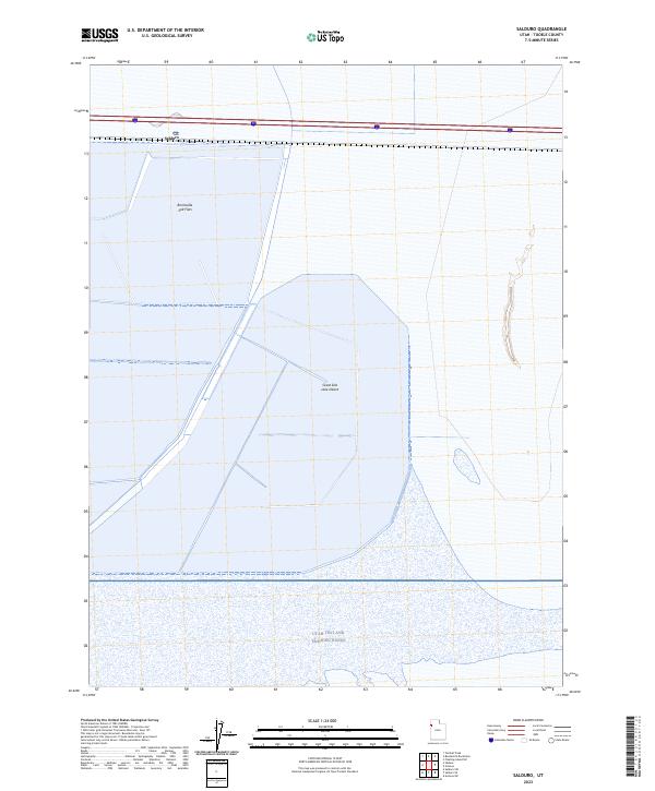 US Topo 7.5-minute map for Salduro UT