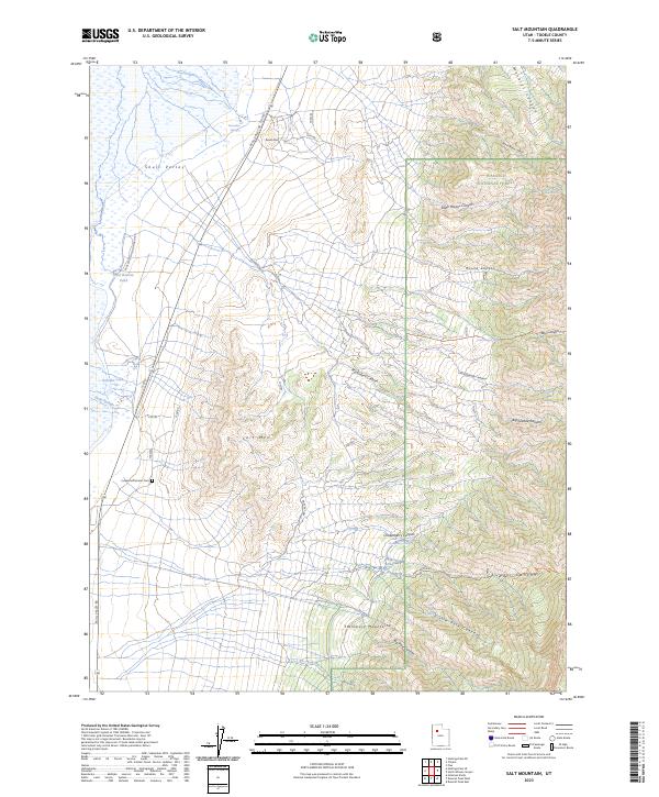 US Topo 7.5-minute map for Salt Mountain UT