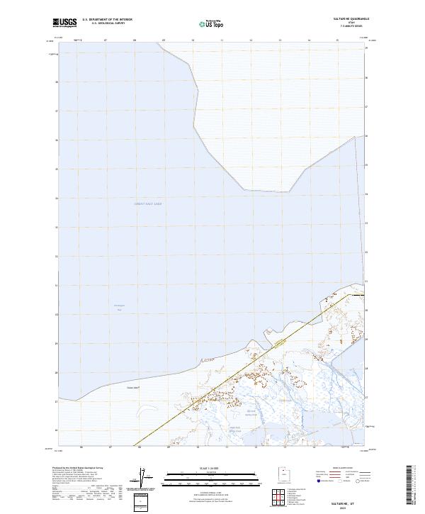 US Topo 7.5-minute map for Saltair NE UT