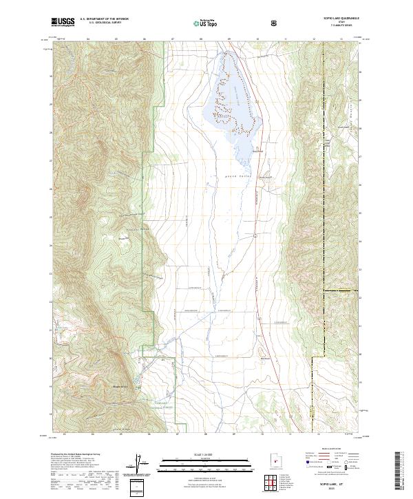 US Topo 7.5-minute map for Scipio Lake UT