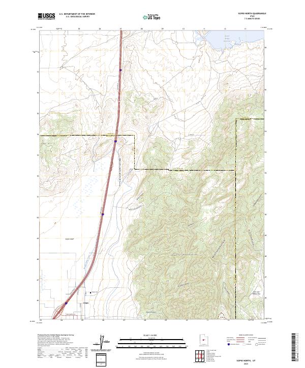 US Topo 7.5-minute map for Scipio North UT