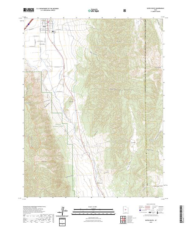 US Topo 7.5-minute map for Scipio South UT