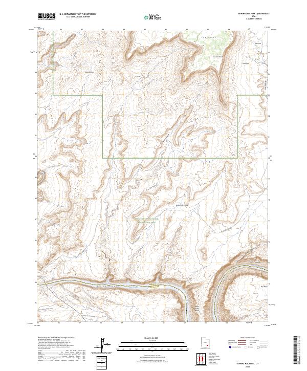 US Topo 7.5-minute map for Sewing Machine UT