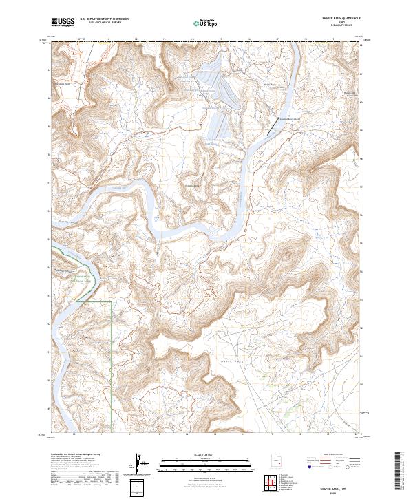 US Topo 7.5-minute map for Shafer Basin UT