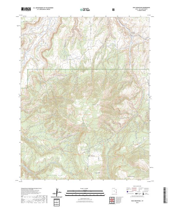 US Topo 7.5-minute map for Shay Mountain UT