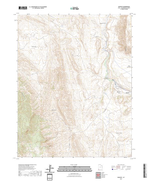 US Topo 7.5-minute map for Shivwits UT