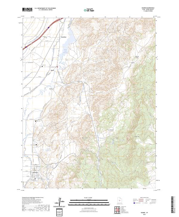 US Topo 7.5-minute map for Sigurd UT