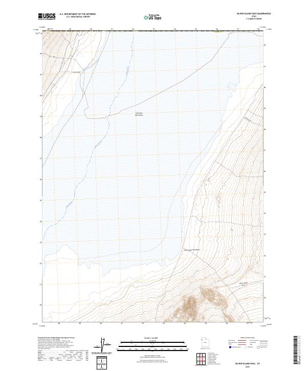 US Topo 7.5-minute map for Silver Island Pass UT