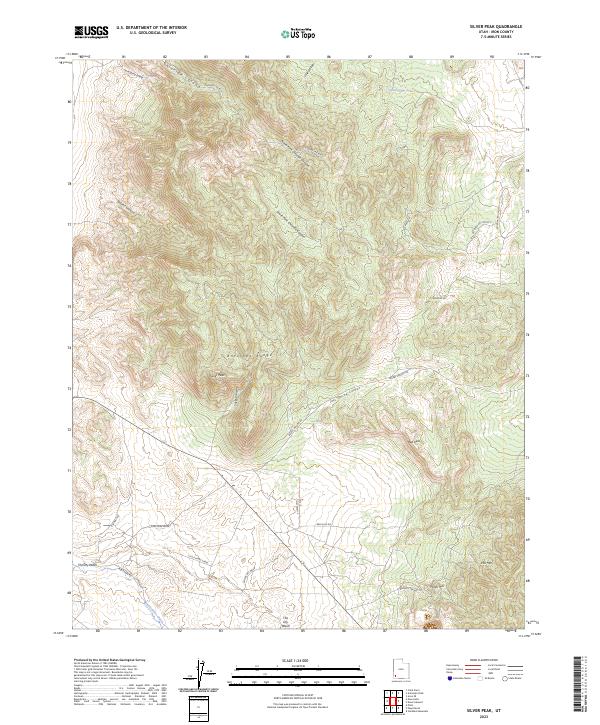 US Topo 7.5-minute map for Silver Peak UT