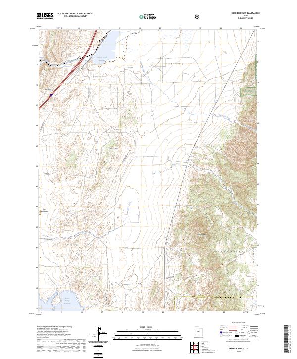 US Topo 7.5-minute map for Skinner Peaks UT