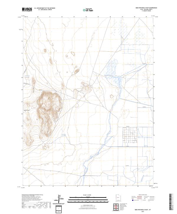 US Topo 7.5-minute map for Smelter Knolls East UT