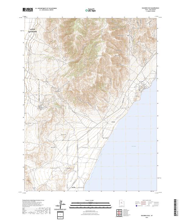 US Topo 7.5-minute map for Soldiers Pass UT