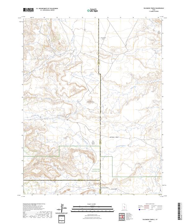 US Topo 7.5-minute map for Solomons Temple UT