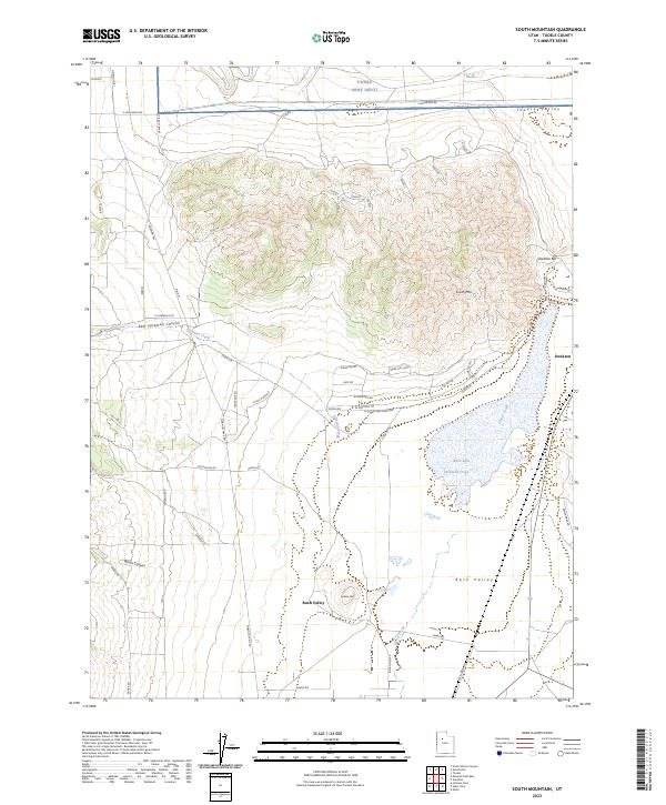 US Topo 7.5-minute map for South Mountain UT