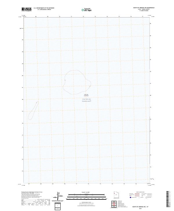 US Topo 7.5-minute map for South of Arinosa SW UT