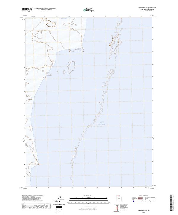 US Topo 7.5-minute map for Spring Bay SW UT