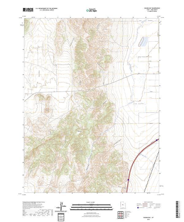 US Topo 7.5-minute map for Sugarloaf UT