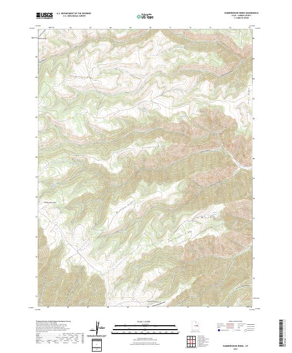 US Topo 7.5-minute map for Summerhouse Ridge UT