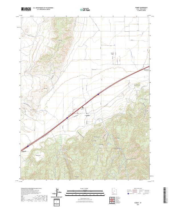 US Topo 7.5-minute map for Summit UT