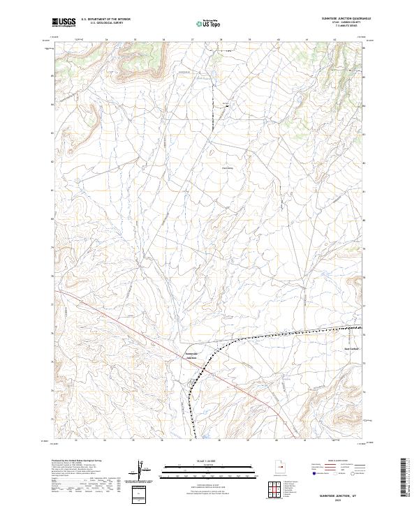 US Topo 7.5-minute map for Sunnyside Junction UT