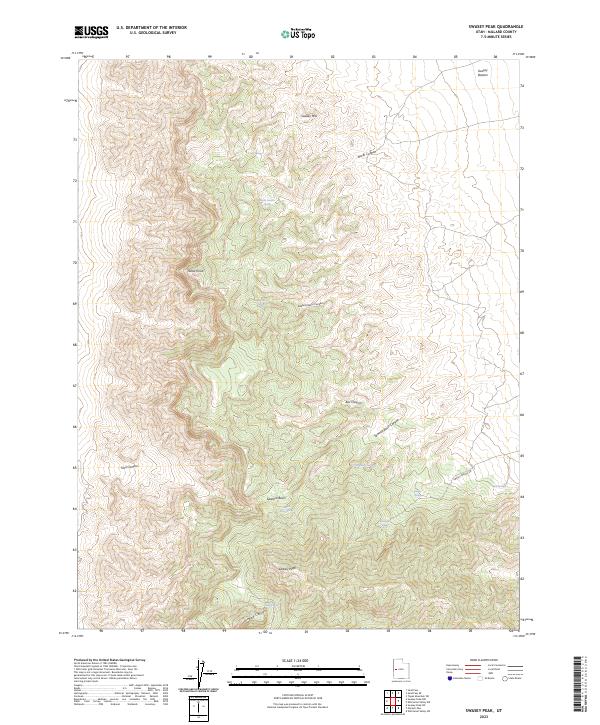 US Topo 7.5-minute map for Swasey Peak UT