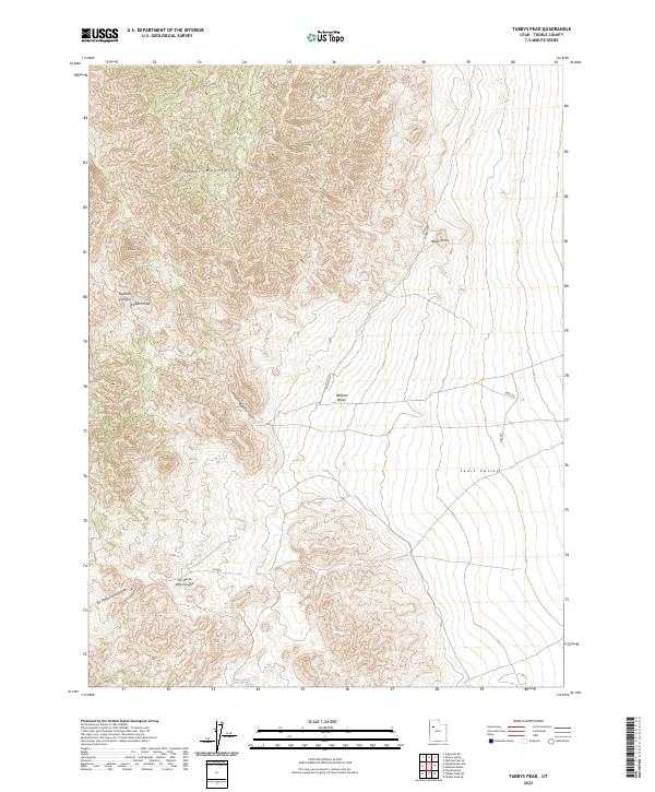 US Topo 7.5-minute map for Tabbys Peak UT