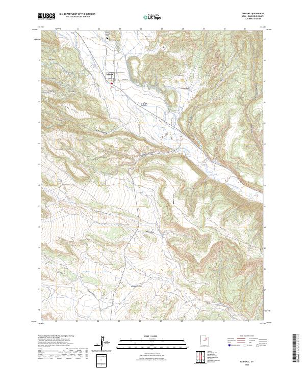 US Topo 7.5-minute map for Tabiona UT