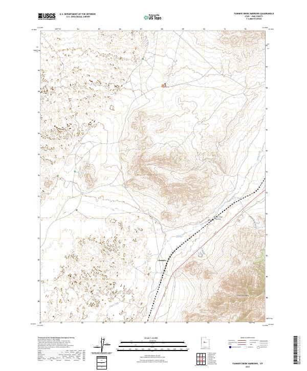 US Topo 7.5-minute map for Tanner Creek Narrows UT