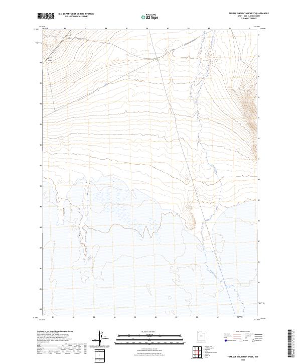 US Topo 7.5-minute map for Terrace Mountain West UT