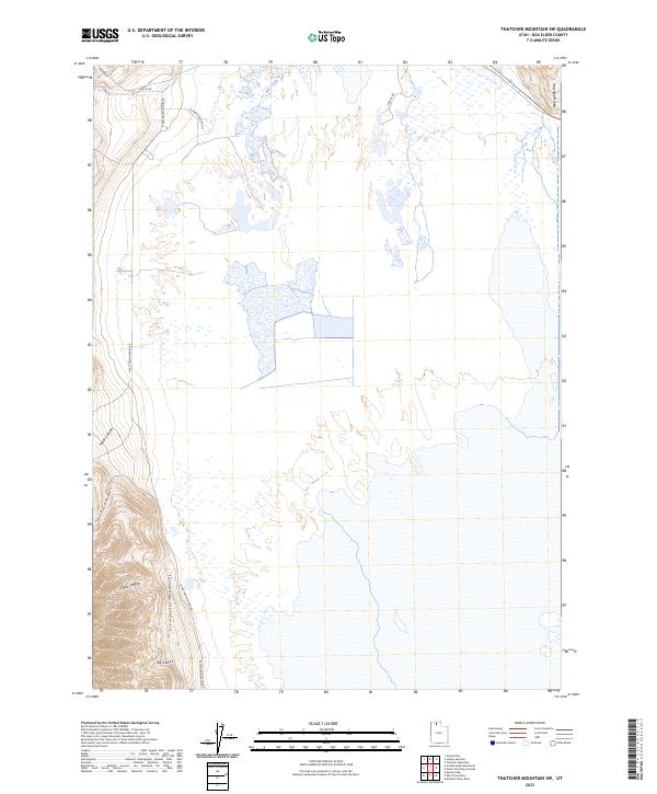 US Topo 7.5-minute map for Thatcher Mountain SW UT