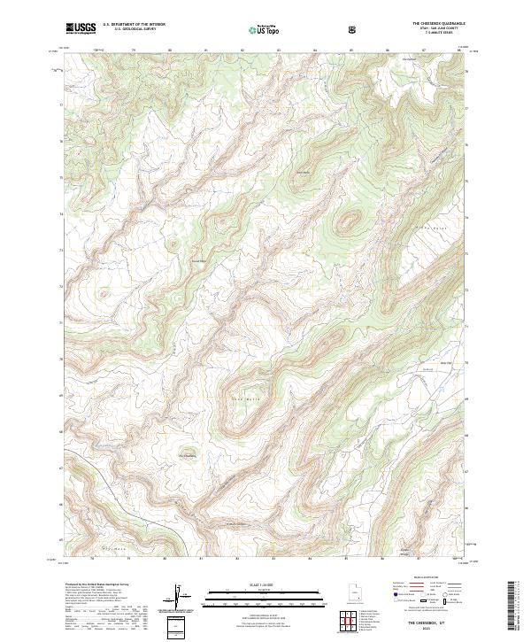 US Topo 7.5-minute map for The Cheesebox UT