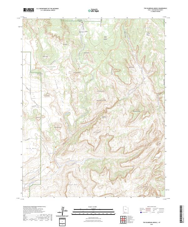 US Topo 7.5-minute map for The Guardian Angels UT