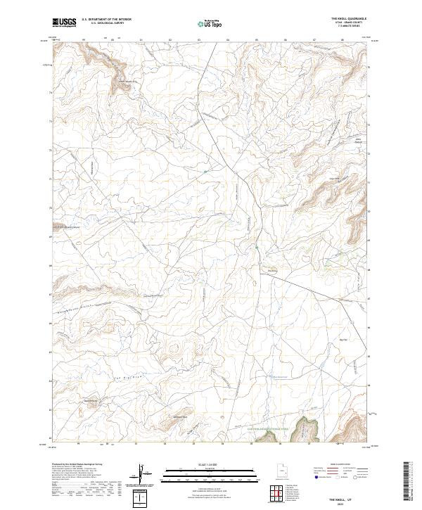 US Topo 7.5-minute map for The Knoll UT