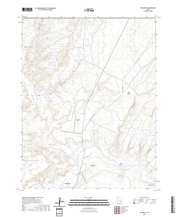 US Topo 7.5-minute map for The Notch UT