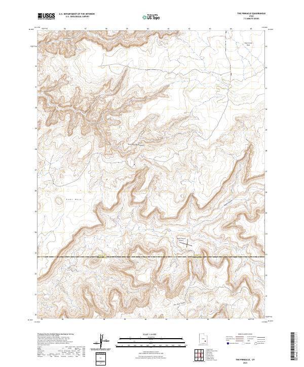 US Topo 7.5-minute map for The Pinnacle UT