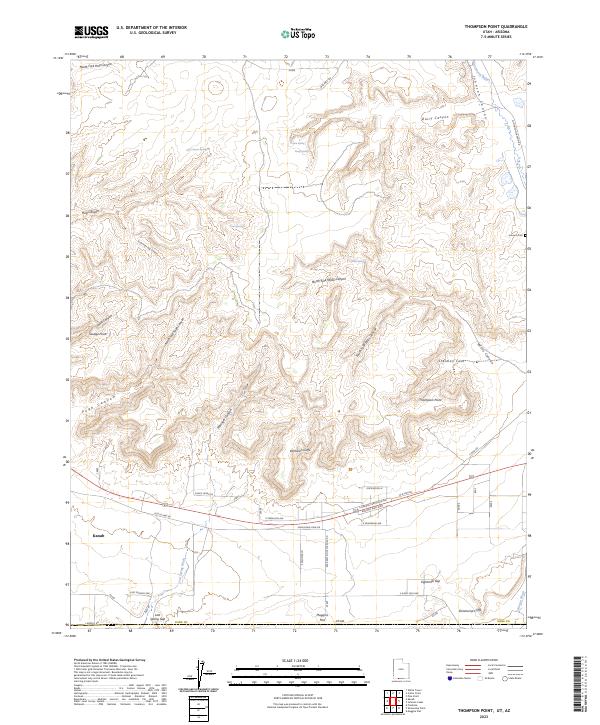 US Topo 7.5-minute map for Thompson Point UTAZ