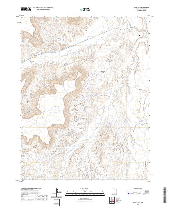 US Topo 7.5-minute map for Town Point UT