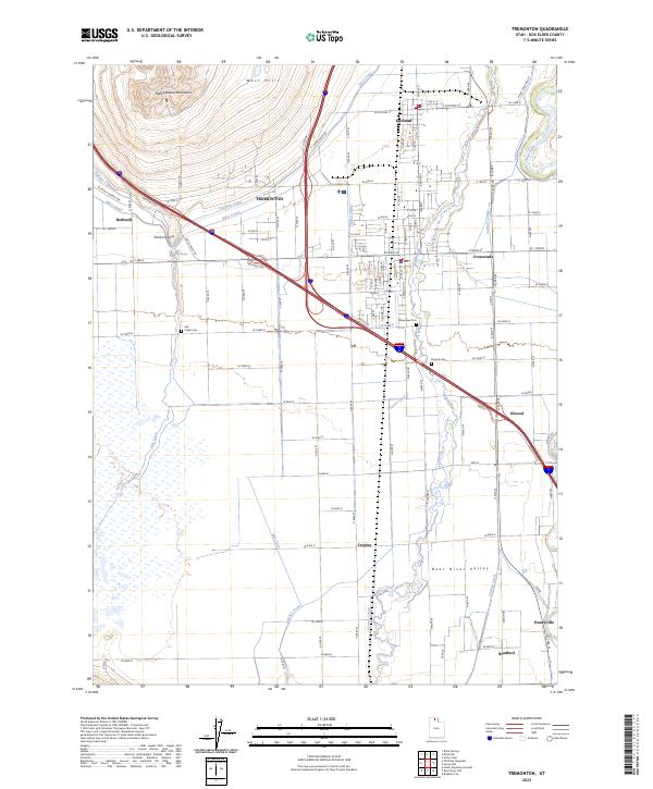 US Topo 7.5-minute map for Tremonton UT