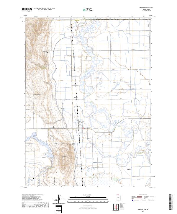 US Topo 7.5-minute map for Trenton UTID