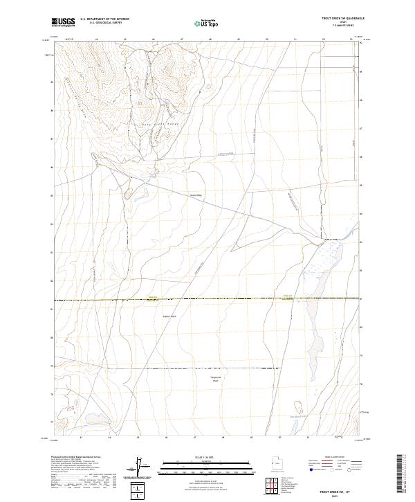 US Topo 7.5-minute map for Trout Creek SW UT