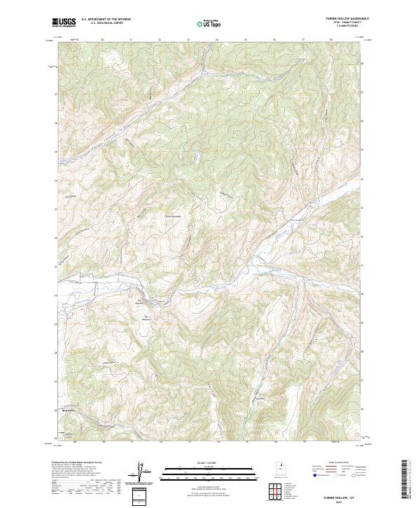 US Topo 7.5-minute map for Turner Hollow UT