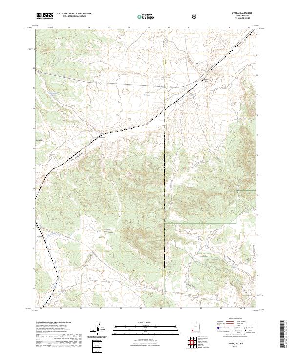 US Topo 7.5-minute map for Uvada UTNV