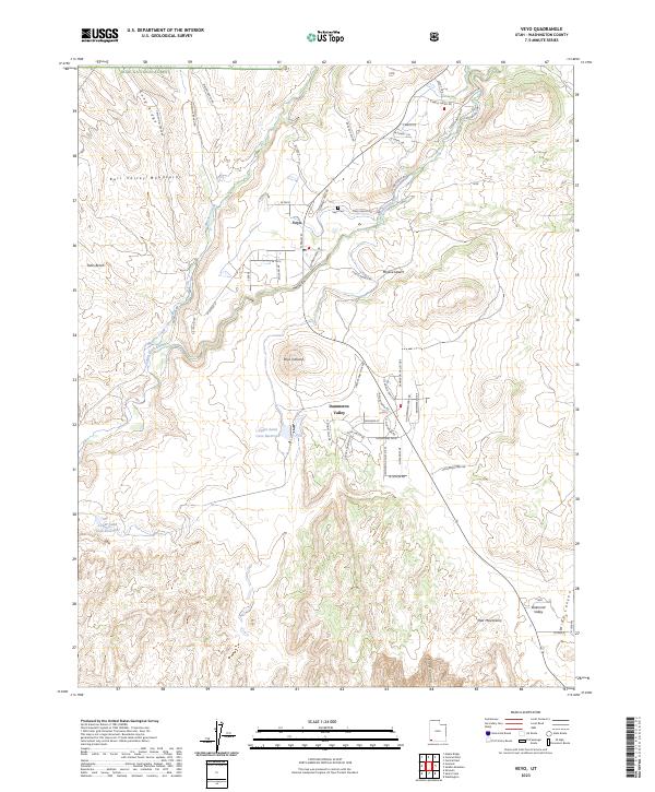 US Topo 7.5-minute map for Veyo UT