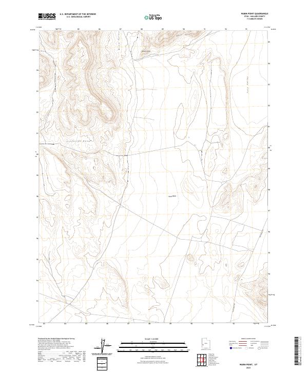 US Topo 7.5-minute map for Warm Point UT