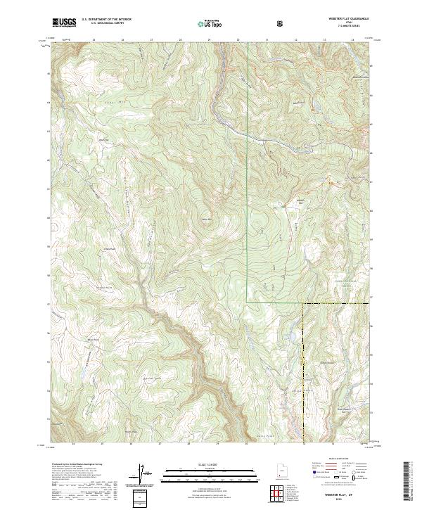 US Topo 7.5-minute map for Webster Flat UT