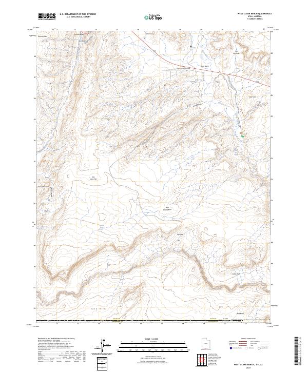 US Topo 7.5-minute map for West Clark Bench UTAZ