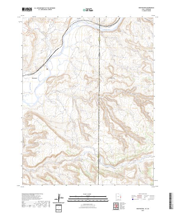 US Topo 7.5-minute map for Westwater UTCO